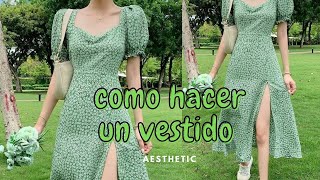 Como hacer un vestido largo como los de pinterest✨️ [upl. by Ariet]