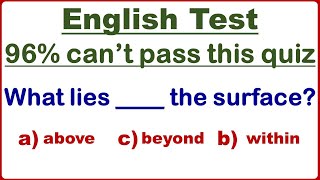 Improve your English vocabulary ✍️ 30 Essential Preposition  English Grammar Test  challenge [upl. by Ravo]