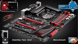 Asus RealBench Stability Test amp Benchmark Software  i7 4790K 48Hz [upl. by Miarzim]