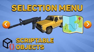 LEVELCARWEAPON Selection with Unity Scriptable Objects [upl. by Stern]