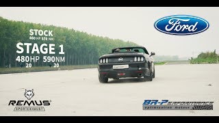 Ford Mustang 50 V8 GT remap Stage 1 By BRPerformance [upl. by Ramaj928]