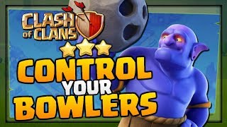 How to Control your Bowlers in quotClash of Clansquot  War Attack Strategy 2018 [upl. by Oikim]