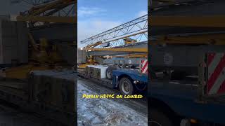 Potain HD14C selferecting tower crane on lowbed shortsfeed shorts shortsvideo [upl. by Atthia291]