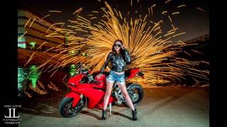 Sony A7Rii Using 5 Axis Image Stabilization on Ducati Motorcycle shoot with fire by Jason Lanier [upl. by Nylahs732]