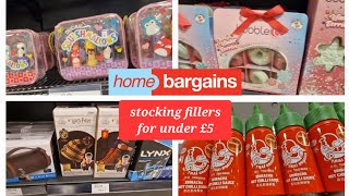 Stocking filler ideas for under £5 at Home Bargains Come shop with me Christmas 2023 [upl. by Lorollas]