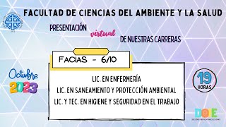 Facultad de Ciencias del Ambiente y la Salud  UNCo [upl. by Einiar]