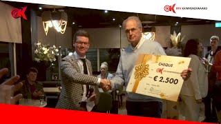 RTV Krimpenerwaard ontvangt cheque Ondernemerskring Bergambacht [upl. by Ferris272]