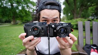 LEICA CL vs MINOLTA CLE  Hands on comparison feat Eastblockboy [upl. by Moth206]