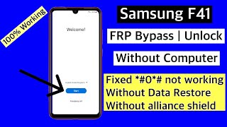 Samsung F41 Frp bypass Android 12  F41 Unlock Google Account Lock  Without Data Restore [upl. by Airlie]