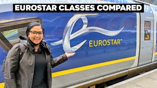 Eurostar Seat Classes Compared  Standard Standard Premier amp Business Premier [upl. by Rodenhouse]