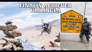 Umling La finally Achieved  Worlds Highest Motorable Road  Ladakh Bike ride  Day 6 [upl. by Aeslehc]