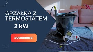 Grzałka do wiadra z termostatem 2kW  Brilliant Clean [upl. by Yerfoeg]