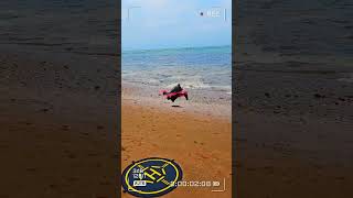 Dji fpv drone at the beach Kent England [upl. by Ylluz]