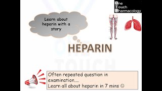 HEPARIN  PARENTERAL ANTICOAGULANT MADE EASY in just 7 mins [upl. by Rohn334]