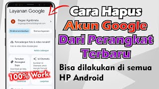 Cara Hapus Akun Google Dari Perangkat Terbaru [upl. by Ecnarual]