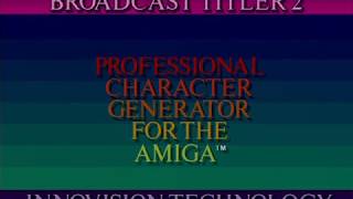 Broadcast Titler 2 Character Generator app for Amiga [upl. by Esinaj]