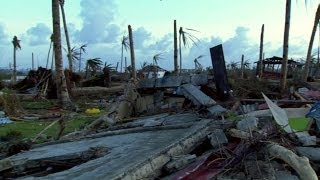 TYPHOON HAIYAN  WHERE IT FIRST LANDED  BBC NEWS [upl. by Yrelbmik]