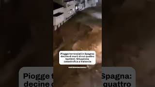 Piogge torrenziali in Spagna decine di morti 4 sono bambini Situazione catastrofica a Valencia [upl. by Sawyor]