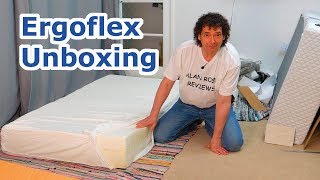 Ergoflex 5G memory foam mattress unboxing  UK mattress [upl. by Gretna]