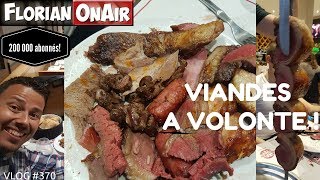 VIANDES A VOLONTE On dévalise un RODIZIO pour les 200 000 abonnés [upl. by Abagail]