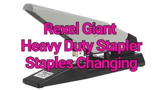 Rexel Giant Heavy Duty Stapler  Staples Changing [upl. by Dickinson]