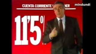 1990 Cuenta Corriente Santander  Hasta el 115 de interés  Publicidad España Anuncio Comercial [upl. by Nomit]