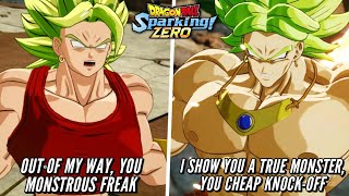 Dragon Ball Sparking Zero  Unique Interactions  Broly Z Broly Super Kale Berserk amp More [upl. by Mclyman]