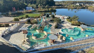 Center Parcs villages nature Paris Aqua mundo outdoor area and the lake [upl. by Llednil]