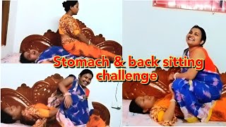 Stomach sitting amp back sitting challenge [upl. by Jabez]