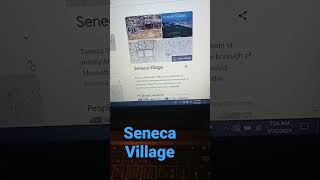 THE HISTORY OF SENECA VILLAGE AKA CENTRAL PARK NYC 📘🤔 truth history centralpark [upl. by Revlis]