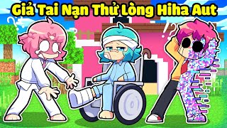 YUMMIE THỬ LÒNG HIHA AUT BẰNG CÁCH GIẢ TAI NẠN TRONG MINECRAFTYUMMIE BỊ TAI NẠN 🤣😱 [upl. by Euqinehs909]