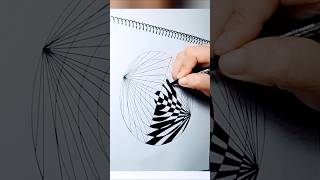 Cool things to doodlingoptical illusion shorts art relaxing [upl. by Bernardi]