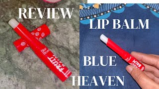 💄 Rs30 BLUE HEAVEN Lip balm review kya ye lip balm hotho ko narm mulayam or soft rakhta h [upl. by Finley]