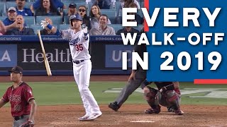 Every Dodgers WalkOff in 2019  2020 [upl. by Yuk]