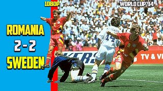 Sweden vs Romania 2  2 5  4 Quarter Final Exclusives Full Highlight World Cup 94 HD [upl. by Megen]