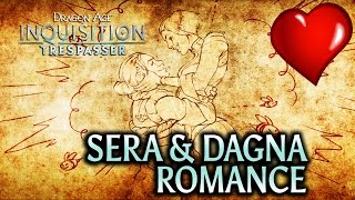 Dragon Age Inquisition  Trespasser DLC  Sera amp Dagna Romance [upl. by Neeroc]