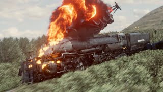 No 4014 Big Boy Train Crash Animation Short Film [upl. by Ahselef]