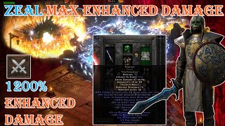 Diablo II Resurrected  Zeal Paladin Max 1200 Enhanced Damage Uber Tristram [upl. by Nottus]