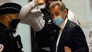 ExPräsident Sarkozy zu einem Jahr Haft verurteilt [upl. by Dlanigger493]