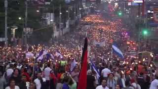 Antorchas a Casa Presidencial de Honduras [upl. by Geer]