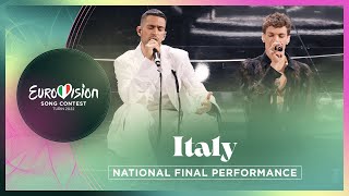 Mahmood amp BLANCO  Brividi  Italy 🇮🇹  National Final Performance  Eurovision 2022 [upl. by Cutter]