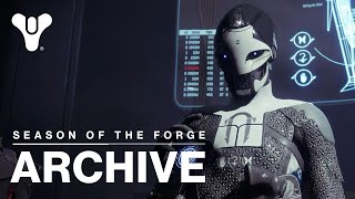 Destiny 2 Cutscene Archive  Season of the Forge Season 5 [upl. by Adnarim]