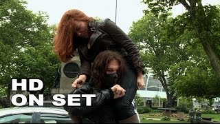 Captain America The Winter Soldier Scarlett Johansson quotBlack Widowquot Behind the Scenes Full Broll [upl. by Redneval]