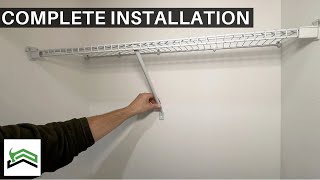 Closet Shelf Installation and Repair  ClosetMaid Wire Shelf Kit [upl. by Harvard]