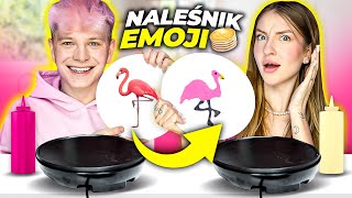 PANCAKE ART EMOJI CHALLENGE Z MONIKĄ KOCIOŁEK 😱🥞  Dominik Rupiński [upl. by Enrev]