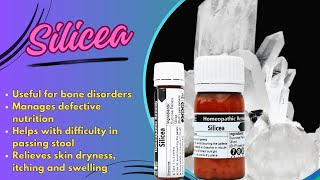 Silicea  Homeopathic Medicine  Uses Dosage amp Side Effects  Hindi Urdu [upl. by Aicilyhp190]