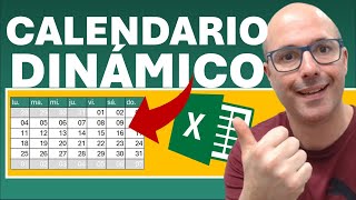 ✅ CALENDARIO DINÁMICO EN excel [upl. by Bryner]