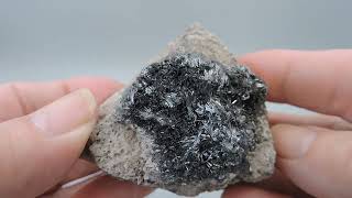 Pyrolusite from Germany – miniature [upl. by Colombi]