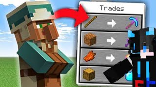 MINECRAFT BUT VILLAGERS TRADE OP ITEMS [upl. by Aicenert]