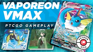 Vaporeon VMAX the Overlooked Eeveelution  PTCGO Evolving Skies [upl. by Vanhomrigh]